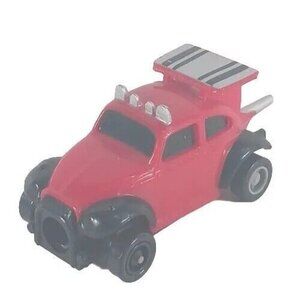 VW Volkswagon Beetle Pencil Sharpener Pull Back Red Racer 1986 Tested Hong Kong